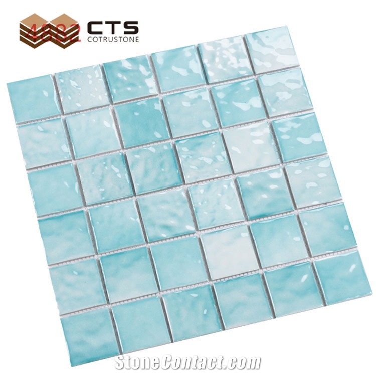 Swimming Pool Mosaic Porcelain Outdoor Floor Crystal Tiles