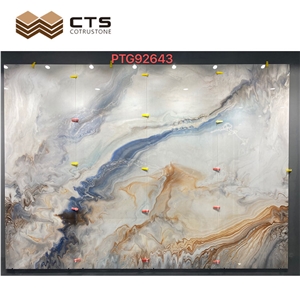 Wholesale Sintered Stone TV Backwall Panel Slab Cut To Tile