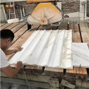 Calacatta Gold Marble Molding Handrail, Trims, Borders