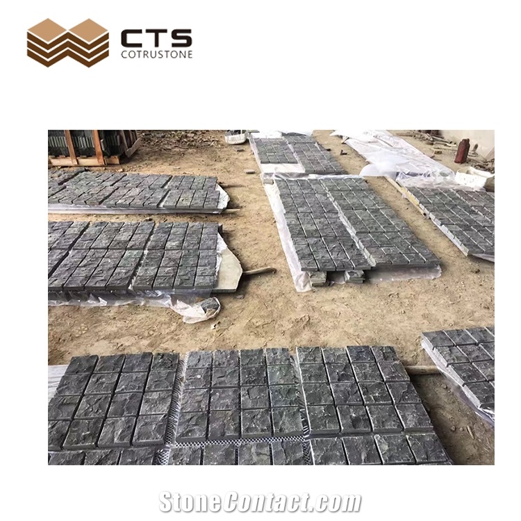 Chinese Cheap Dark Grey Granite Cube Pavement