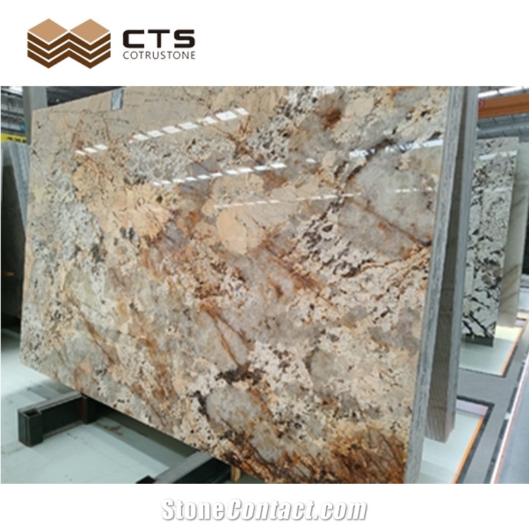 High Level Luxury Glossiness Granite Slab For Interior Wall