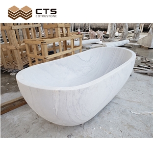 Natural Marble Bathtub Custom Size For Bathroom Decor