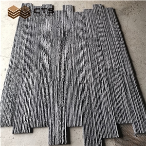 Pedestal Thin Black Slate Exterior Wall Panels Irregular