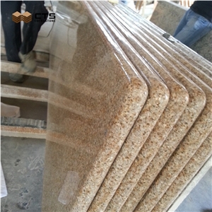 Yellow Polished Granite Countertop Bullnose Edge G682 MOQ:50PCS