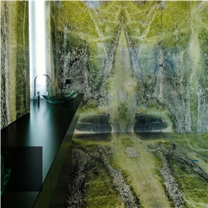 Green Marble Irish Green Extra Marble Bookmatched Wall Tile