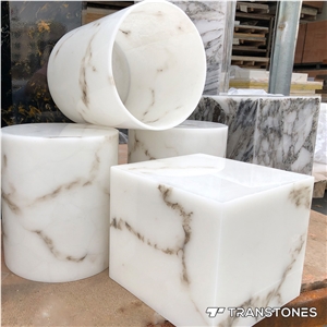 Artificial Alabaster Lightbox Pendant Lamp Wall Sconce