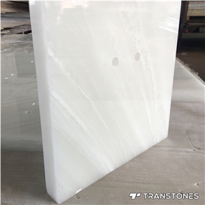 Onyx Look Panel Big Slabs White Alabaster Tiles