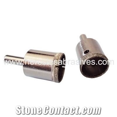Electroplated Anchor Bit For Undercut Holes In Wall Cladding