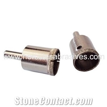 Electroplated Anchor Bit For Undercut Holes In Wall Cladding
