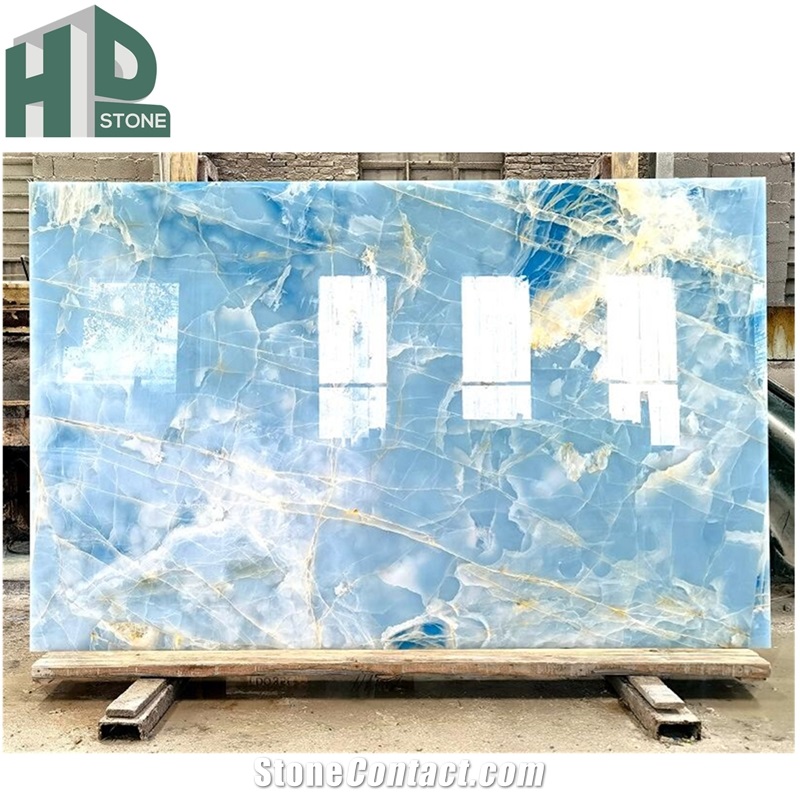 Blue Onyx Stone Slabs& Tiles For Furnish