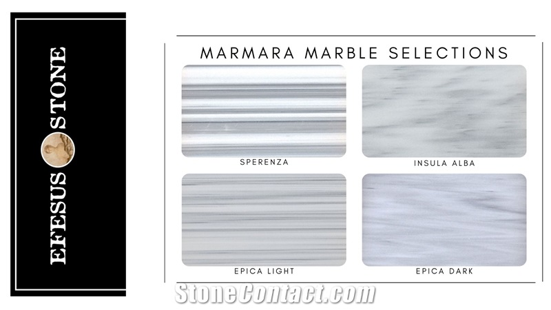 Marmara Equator Marble Tiles, Striped Marble Stones