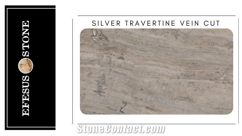 Classic Silver Travertine Stones