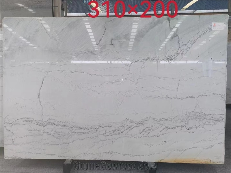 Brazil Soraya White Quartzite Slab In China Stone Market