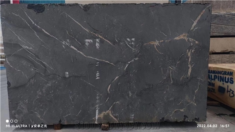 Black Brazil Negresco Quartzite Slab In China Stone Market