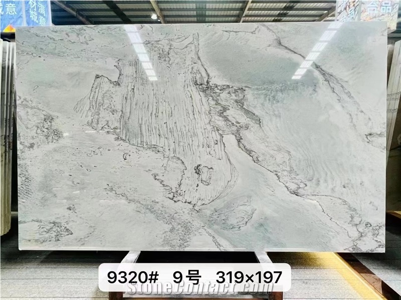 Olympia Blue Quartzite Slab Tile In China Stone Market