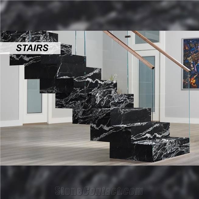 Black Forest Granite Staircase