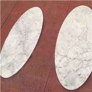 Custom Stone Table Super White Quartzite Stone Table Top