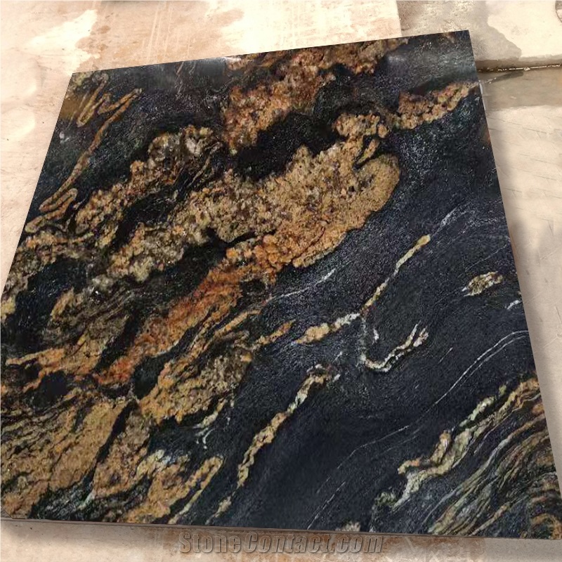 Goldtop Polished Slab Magma Gold Granite