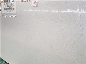 Silver White Quartz Slabs