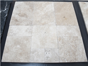 Classic Light Travertine 3Cm Tumbled Pool Deck Pavers F.P Set