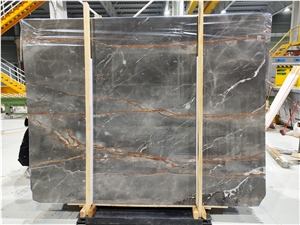 NEW GREY MARBLE Gold Vein Marble Slab For Hotel Wall Floor