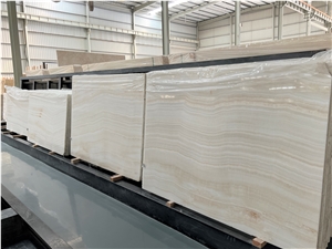 White Ivory Tiger Onyx Slab