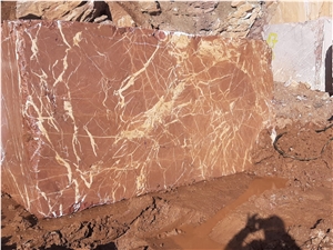 Rosso Carpazi Marble Blocks