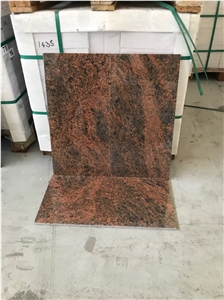 Rosso Multicolor Red Granite Slabs, Indian Red Granite Tiles