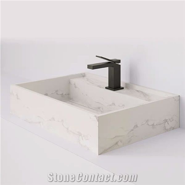 Quartz Stone Bathroom Sink