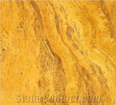 Iran Yellow Travertine Stone Slabs, Tiles