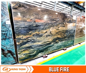 Blue Fire Quartzite Slabs