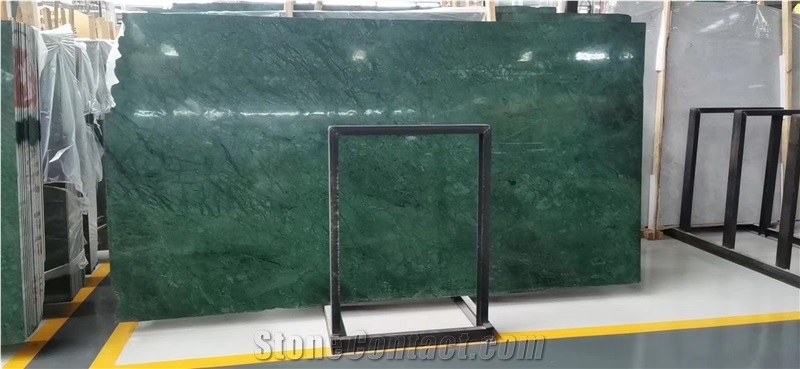 Green Stone Slab Marble Verde Guatemala Slab For Floor Tiles