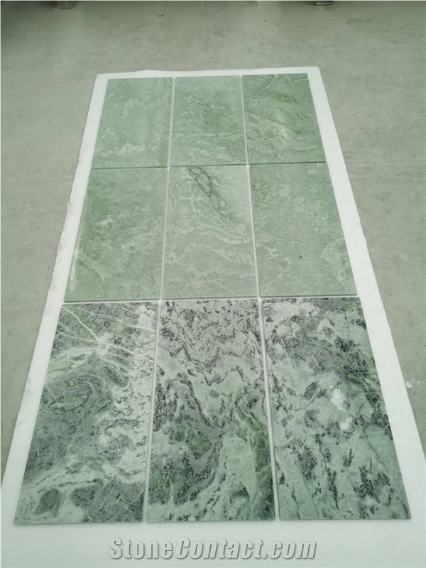 Stone Interior Mosaic Pattern Thassos+Ming Green Wall Tile