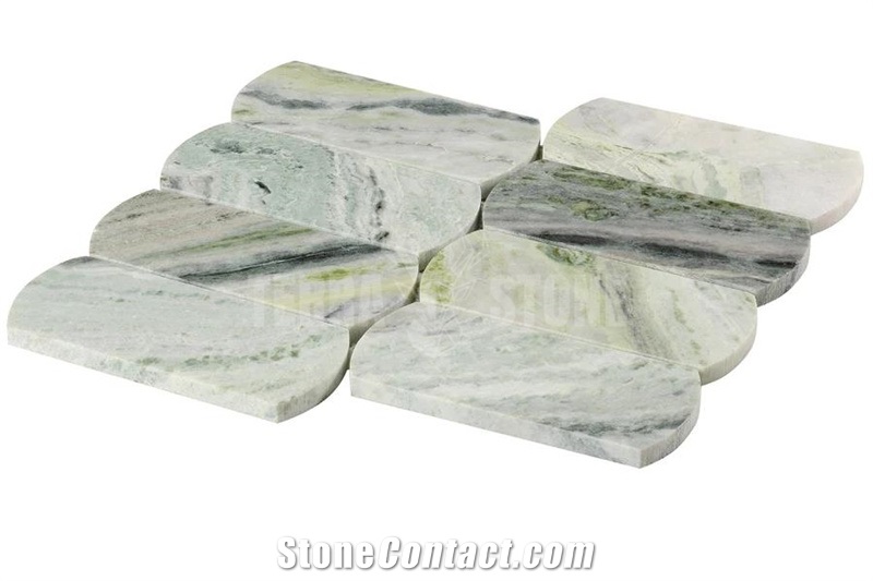 Armour Olive Green Marble Mosaic 287X272x7mm
