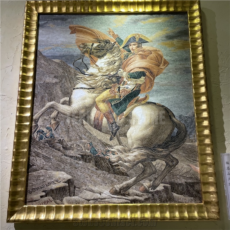 Napoleon Stone Mosaic Mural Art Design Customized Painting
