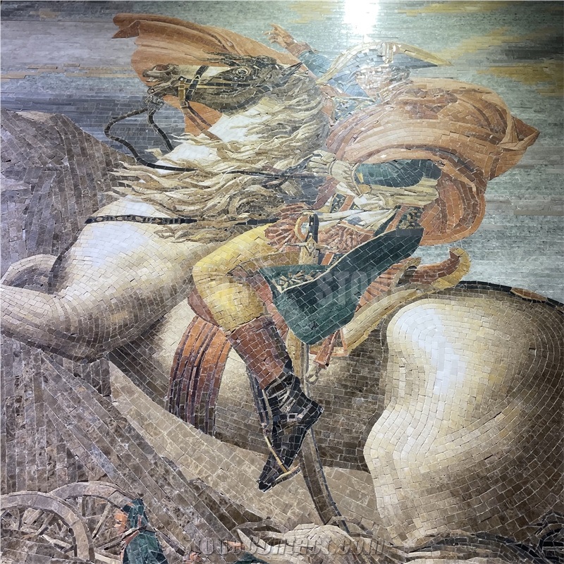 Napoleon Stone Mosaic Mural Art Design Customized Painting