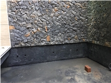 Zhangpu Black Basalt, Flagstone Walling Tiles