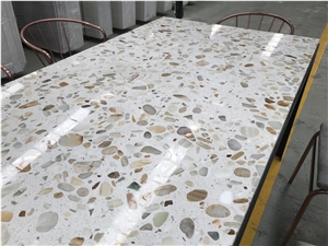Light Transmitting Terrazzo Light Penetrating Table Top