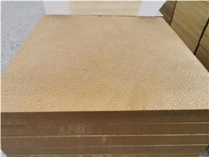 Gold Sandstone Yellow Sandstone Bushhammered Facade Wall