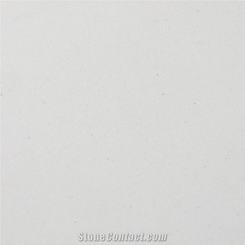 Absolute White Artificial Marble Slabs Engineering Stone