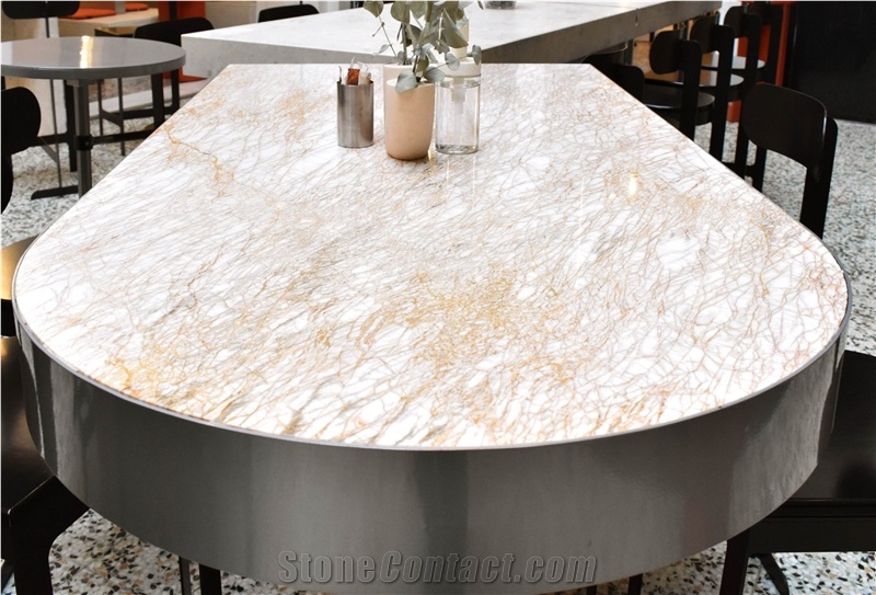Golden Spider Marble Bar Top, Commercial Counters