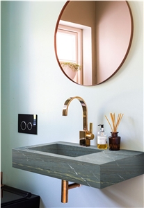 Tinos Oasis- Verde Tropical Marble Wash Basin