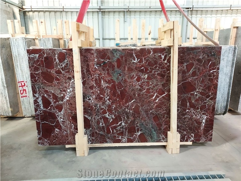 Rosso Levanto Marble Slabs From Turkey - StoneContact.com