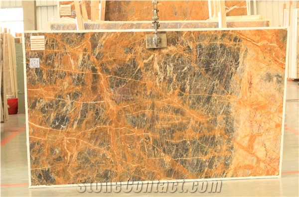China XIN GE LI Brown Black Marble Polished Xingeli Marble Slabs