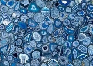 Luxury Blue Agate Stone,Semiprecious Stone