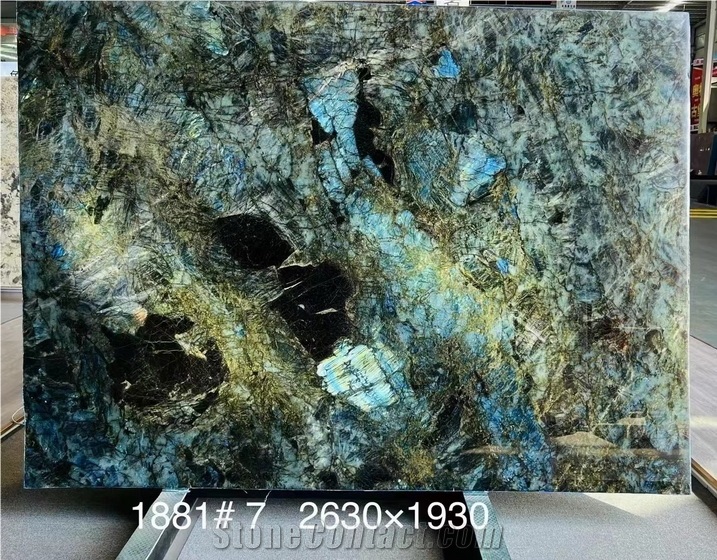 Labradorite River Blue, Labradorite Big Flower Granite Slabs
