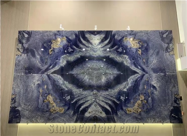 Azul Bahia,Brazilian Blue Bahia Granite Slabs