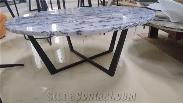 White Marble Round Coffee Table