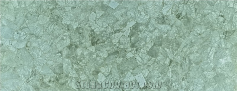 White Onyx Semiprecious Stone Slab