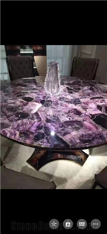 Purple Quartz Semi-Precious Stone